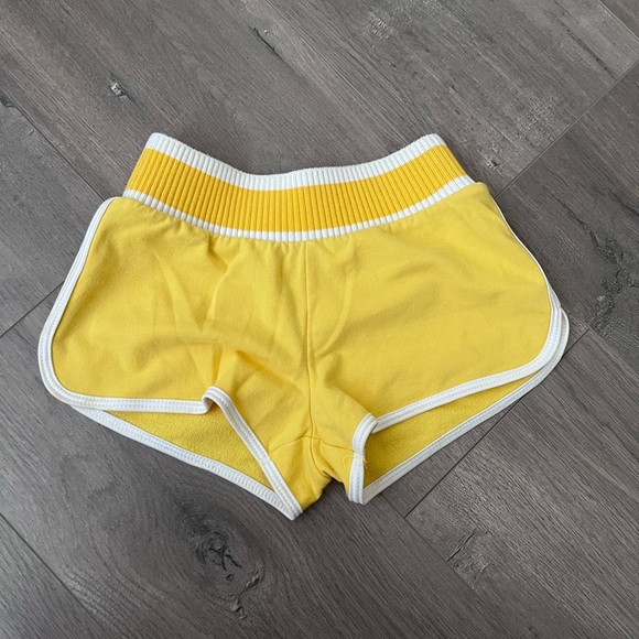 Yellow booty shorts. Girl size medium - Picture 1 of 6